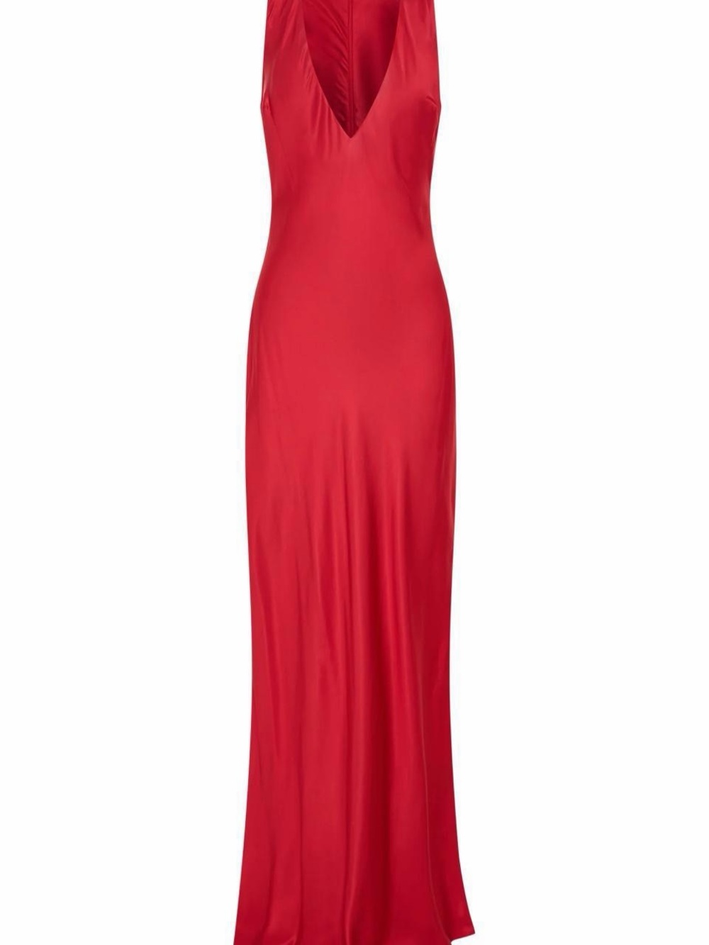NWT Meshki Esme Plunge Dress in Red Satin - Picture 2 of 5